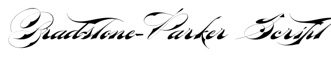 Bradstone-Parker Script font